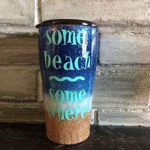 Glittered and epoxy with decals